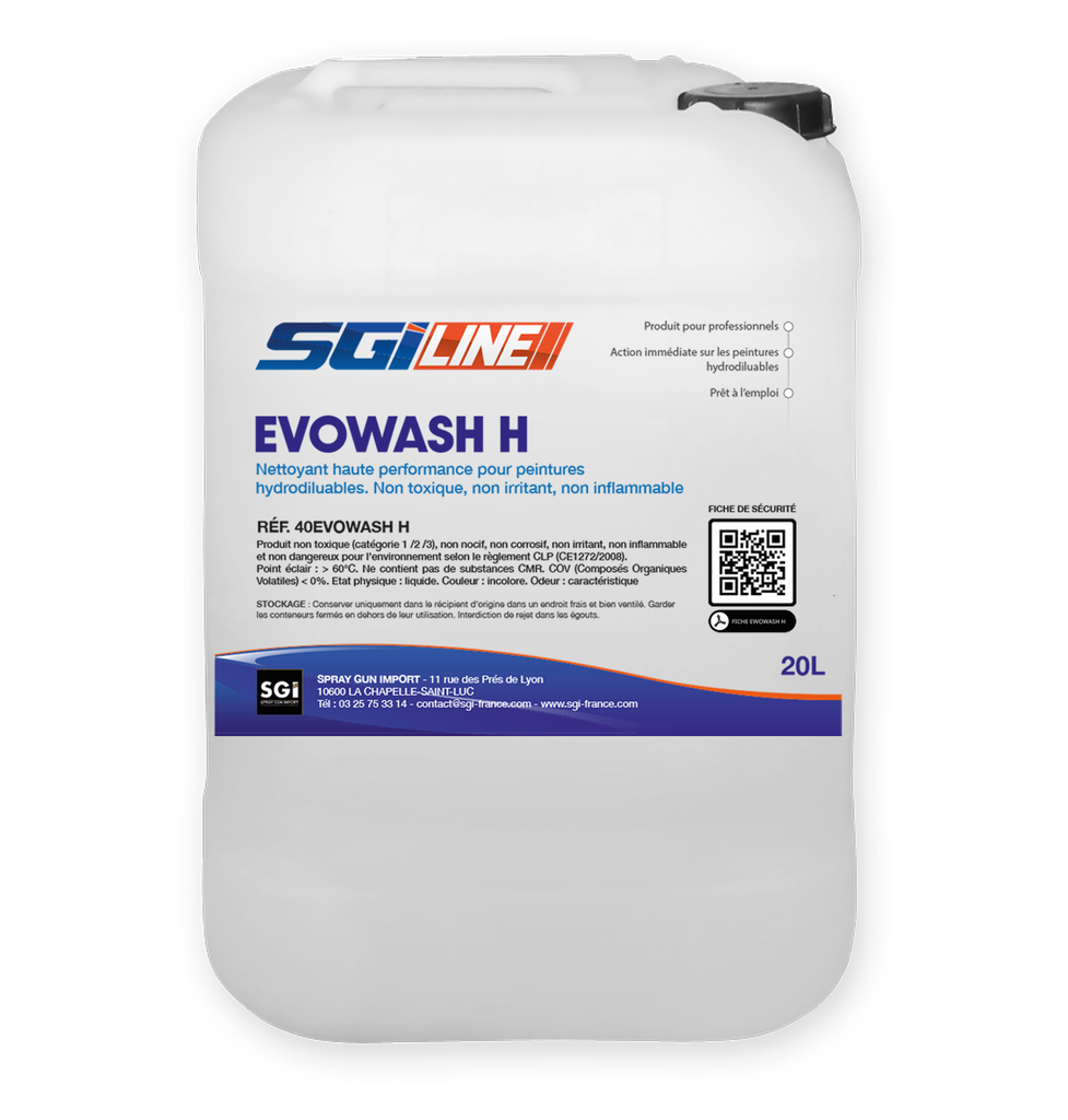 Produit de nettoyage EVOWASH H en bidon de 20L