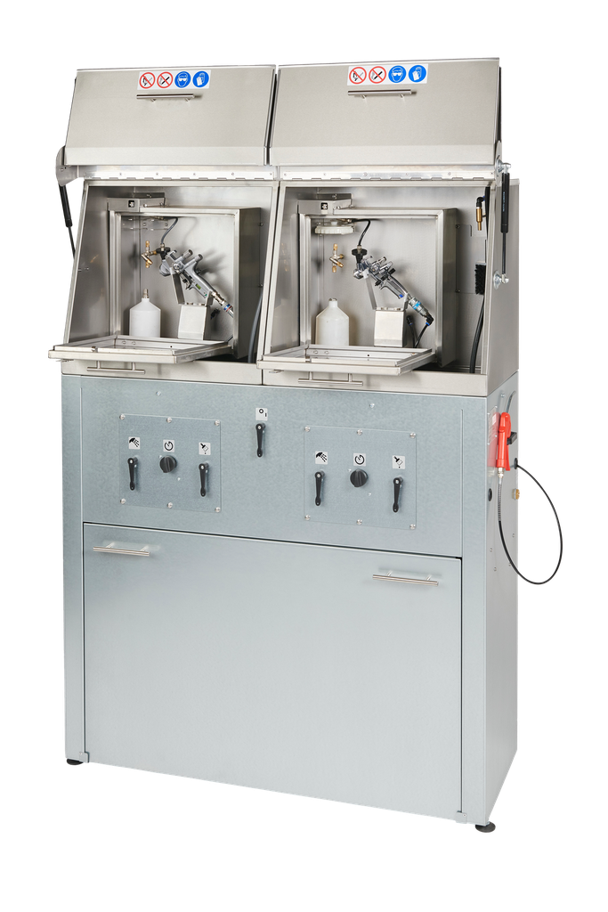 Double laveur automatique version au sol avec box